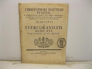 Tractatus de stercoranistis Medii Aevi tam latinis quam Graecis