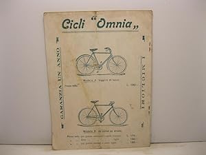 Societa' 'Omnia' Milano. Supplemento catalogo generale, anno III, n. 7, 15 ottobre 1912