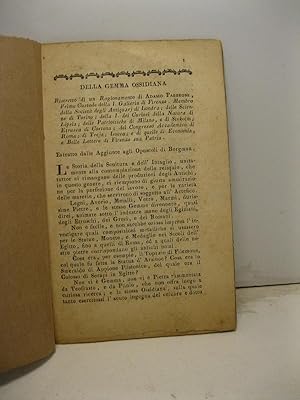 Della gemma ossidiana. Ristretto di un ragionamento di Adamo Fabbroni, primo custode della I Gall...