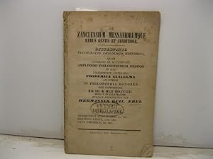 De Zanclensium Messaniorumque rebus gestis et conditione. Dissertatio inauguralis philologo-histo...