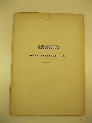 Rendiconto dell'esercizio 1854