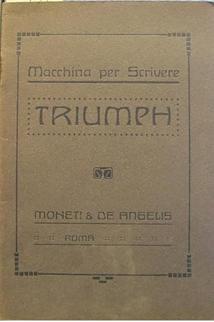 Macchina per scrivere Triumph. Moneti & De Angelis