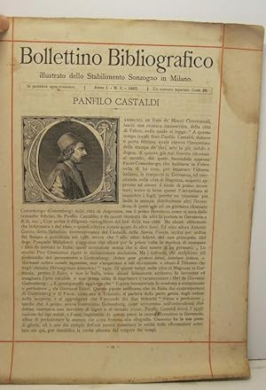 Bollettino bibliografico illustrato dello Stabilimento Sonzogno in Milano. Anno I, n. 3, 1883. Pa...