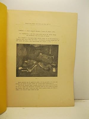 Pompei. Scavi eseguiti durante il mese di ottobre 1911