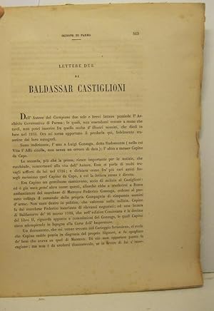 Lettere due di Baldassar Castiglioni