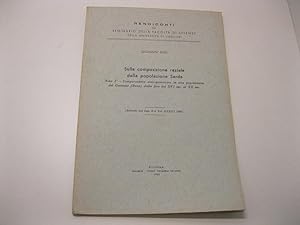 Seller image for Sulla composizione raziale della popolazione Sarda. Nota I - Comparazione antropometrica in una popolazione del Goceano (Bono) dalla fine del XVI sec. al XX sec. (Estratto dal fasc. 3-4 Vol. XXXIII, 1963) Rendiconti del Seminario della facolta' di scienze della Universita' di Cagliari for sale by Coenobium Libreria antiquaria