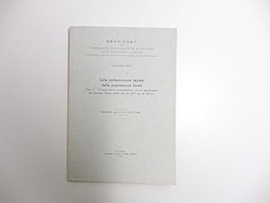 Bild des Verkufers fr Sulla composizione raziale della popolazione Sarda. Nota 1 -Comparazione antropometrica in una popolazione del Goceano (Bono) dalla fine del XVI sec. al XX sec. (Estratto dal fasc. 3-4 Vol. XXXIII 1963) Rendiconti del seminario della facolta' di scienze della Universita' di Cagliari zum Verkauf von Coenobium Libreria antiquaria