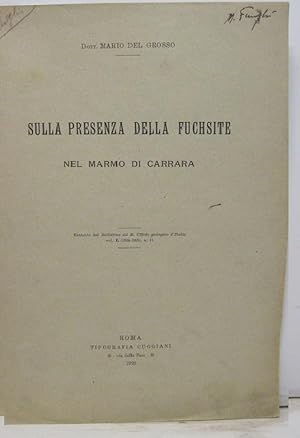 Sulla presenza della fuchsite nel marmo di Carrara