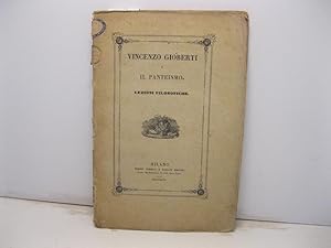 Vincenzo Gioberti e il panteismo. Lezioni filosofiche