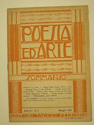 Poesia ed arte. Anno II. N. 5. Maggio 1920