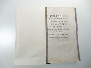 Dissertazione epistolare del signor abate Girolamo Tartarotti intorno all'arte critica indirizzat...