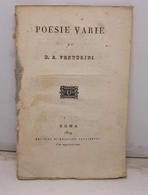 Poesie varie di D. A. Venturini