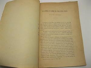 Immagine del venditore per La lettera di Leone XIII sugli studi storici e l'On. Bonghi. Estr. da Rassegna Italiana ottobre 1883. venduto da Coenobium Libreria antiquaria