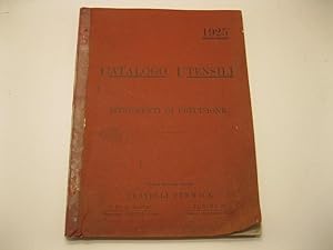 Fratelli Fenwick. Catalogo utensili e strumenti di precisione. Sommario. 1925