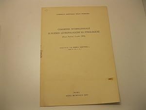 Congresso internazionale di scienze antropologiche ed etnologiche (Prima Sessione - Londra 1934) ...