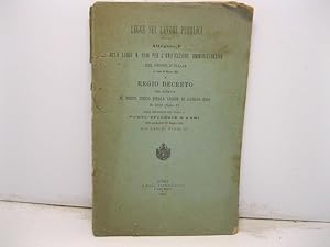 Legge sui lavori pubblici. Allegato F alla legge n. 2248 per l'unificazione amministrativa del Re...