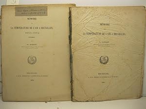 Memoire sur la temperature de l'air a Bruxelles; SEGUE Memoire sur la temperature de l'air a Brux...