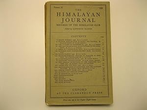THE HIMALAYAN JOURNAL. Records of the himalayan club. Edited by Kenneth Mason. Volume XI . 1939.