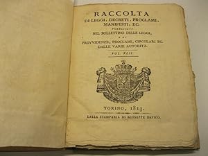 Raccolta di leggi, decreti, proclami, manifesti, ec. pubblicati nel Bollettino delle leggi e di p...