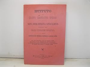 Istituto di credito cooperativo operaio. Societa' anonima cooperativa a capitale illimitato fonda...