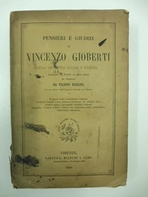 Pensieri e giudizi di Vincenzo Gioberti sulla letteratura italiana e straniera raccolti da tutte ...