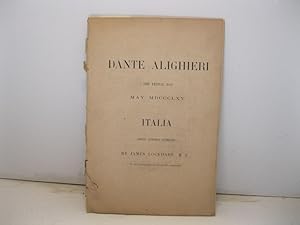 Dante Alighieri. The festal day. May MDCCCLXV. Italia. Amans concors venerans by James Lockhart o...