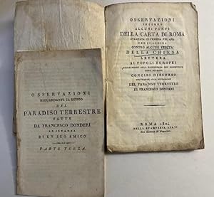 Osservazioni intorno alcuni punti della Carta di Roma stampata in Venezia nel 1769. Lettera ai po...