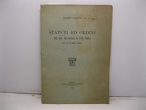 Statuti ed ordini dell'arte dei Fornari da pane venale della citta' di Modena riformati