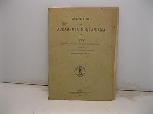 Annuario della Accademia Pontaniana pel 1907 (anno CCV della sua fondazione)
