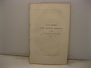 Di un metodo storico, geografico, archeologico da seguirsi nella trattazione delle cose genovesi