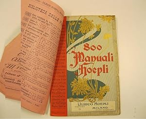 800 manuali Hoepli pubblicati a tutto gennajo 1904
