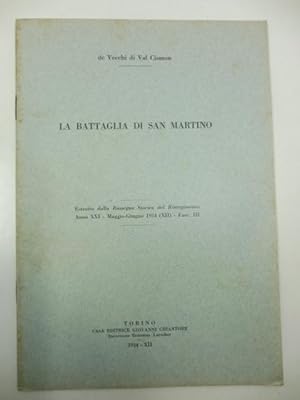 Bild des Verkufers fr La battaglia di San Martino zum Verkauf von Coenobium Libreria antiquaria