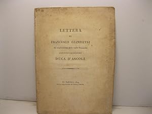 Lettera di Francesco Gianpietri sul miglioramento delle nostre commedie all'eccellentissimo duca ...