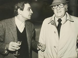 Federico Fellini con Peppino Rotunno. Fotografia di agenzia