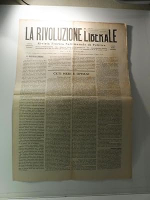 La rivoluzione liberale. Rivista storica settimanale di politica, anno I, n. 30, 19 ottobre 1922