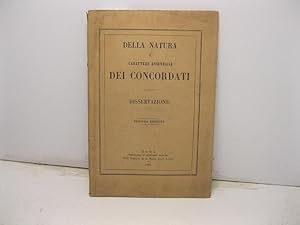 Bild des Verkufers fr Della natura e carattere essenziale dei concordati. Dissertazione. Seconda edizione zum Verkauf von Coenobium Libreria antiquaria