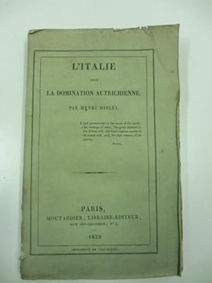 L'Italie sous la domination autrichienne