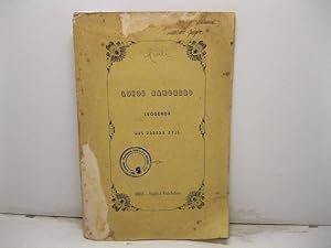 Luigi Banchero leggenda del secolo XVII in ottava rima del Cavaliere Luigi Curli sottotenente nel...