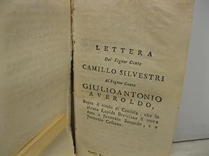 Lettera del Sig. Conte Camillo Silvestri sopra il titolo di Console, che in alcune lapide brescia...