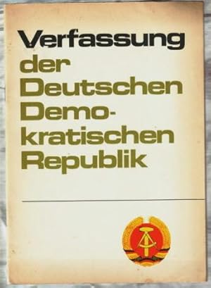 Verfassung der Deutschen Demokratischen Republik. Herausgeber: Nationalrat der Nationalen Front d...