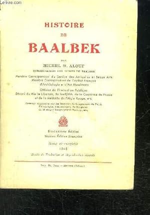 Immagine del venditore per HISTOIRE DE BAALBEK venduto da Le-Livre