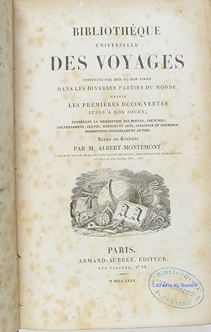 Bild des Verkufers fr Bibliothque universelle des voyages Tome 30 zum Verkauf von Librairie du Bassin