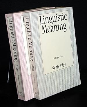 Bild des Verkufers fr Linguistic Meaning. 2 volumes. By Keith Allan. zum Verkauf von Antiquariat Kretzer