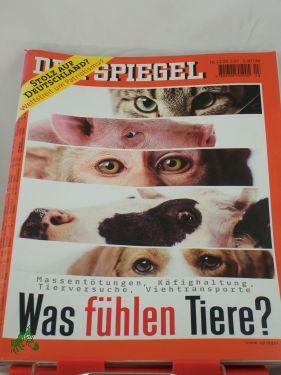 Bild des Verkufers fr DER SPIEGEL 13/2001, Was fhlen Tiere zum Verkauf von Antiquariat Artemis Lorenz & Lorenz GbR