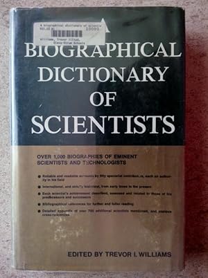 Bild des Verkufers fr A Biographical Dictionary of Scientists zum Verkauf von P Peterson Bookseller