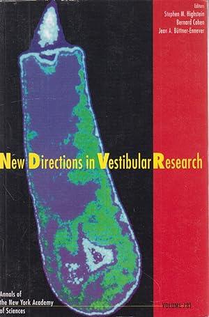 Seller image for New Directions In Vestibular Research for sale by Jonathan Grobe Books