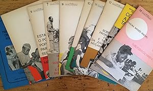 Imagen del vendedor de 12 issues of 'Coleccao Estudos e orientacoes : Samora Machel; FRELIMO.' : Numbers 1-14 (lacking 4 & 6). a la venta por Joseph Burridge Books