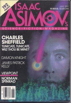 Image du vendeur pour Isaac ASIMOV'S Science Fiction: June 1985 mis en vente par Books from the Crypt