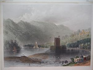 Seller image for Rofs Castle - Killarney 1846 Engraving for sale by Imperial Books and Collectibles