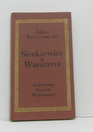 Imagen del vendedor de Sienkiewicz a warszawa a la venta por crealivres